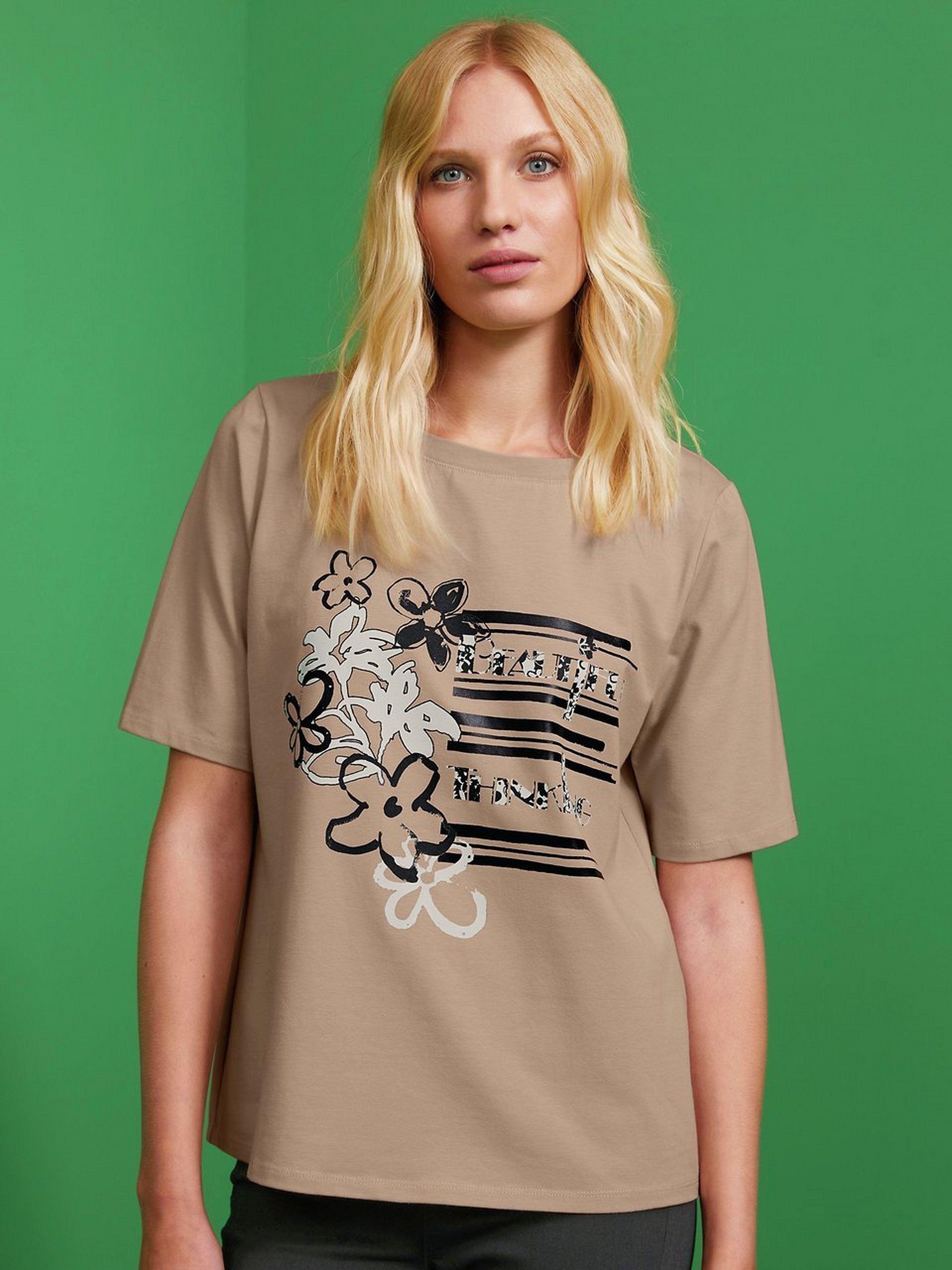 Rundhals-Shirt