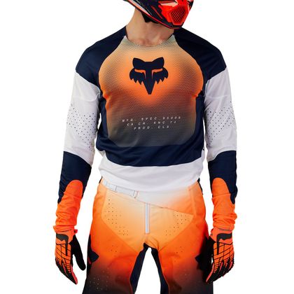 Maillot cross Fox 360 - REVISE 2024 - Bleu / Orange