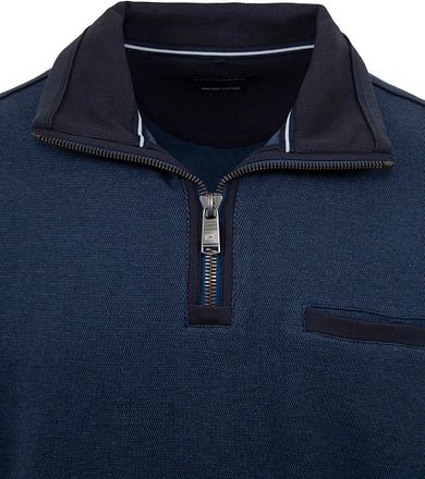 Casa Moda Halfzip Trui Blauw 413572800-116 kopen