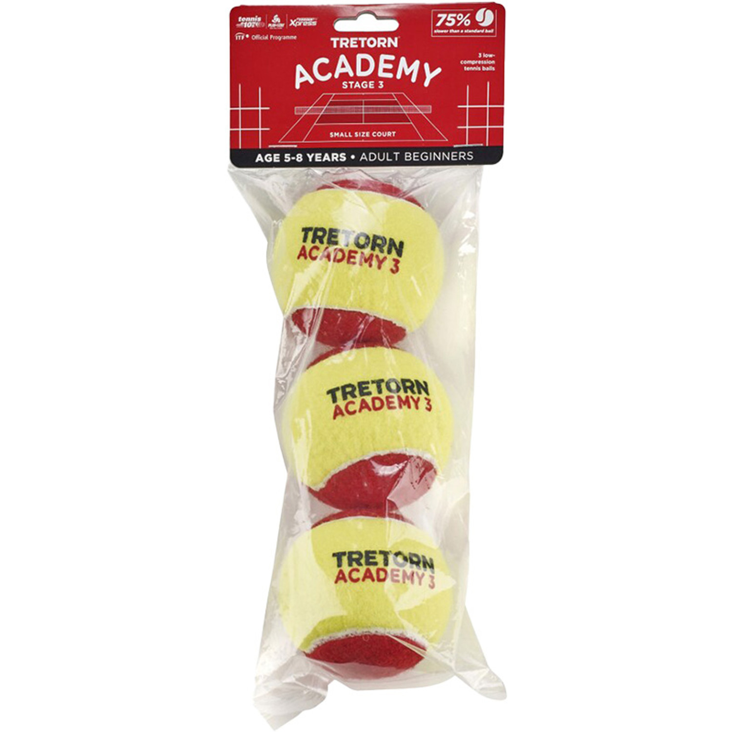 Tretorn Academy Rood 3 St.