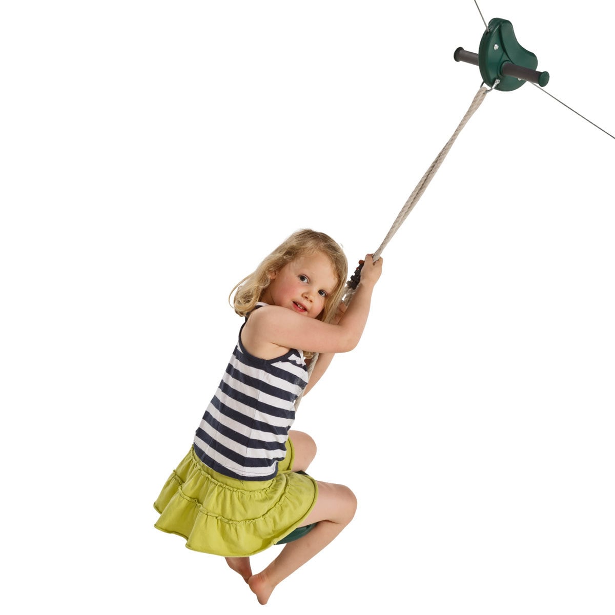 KBT ZipLine 30 m, inkl Monkey Swing<br>Den originale Zip line til barn!