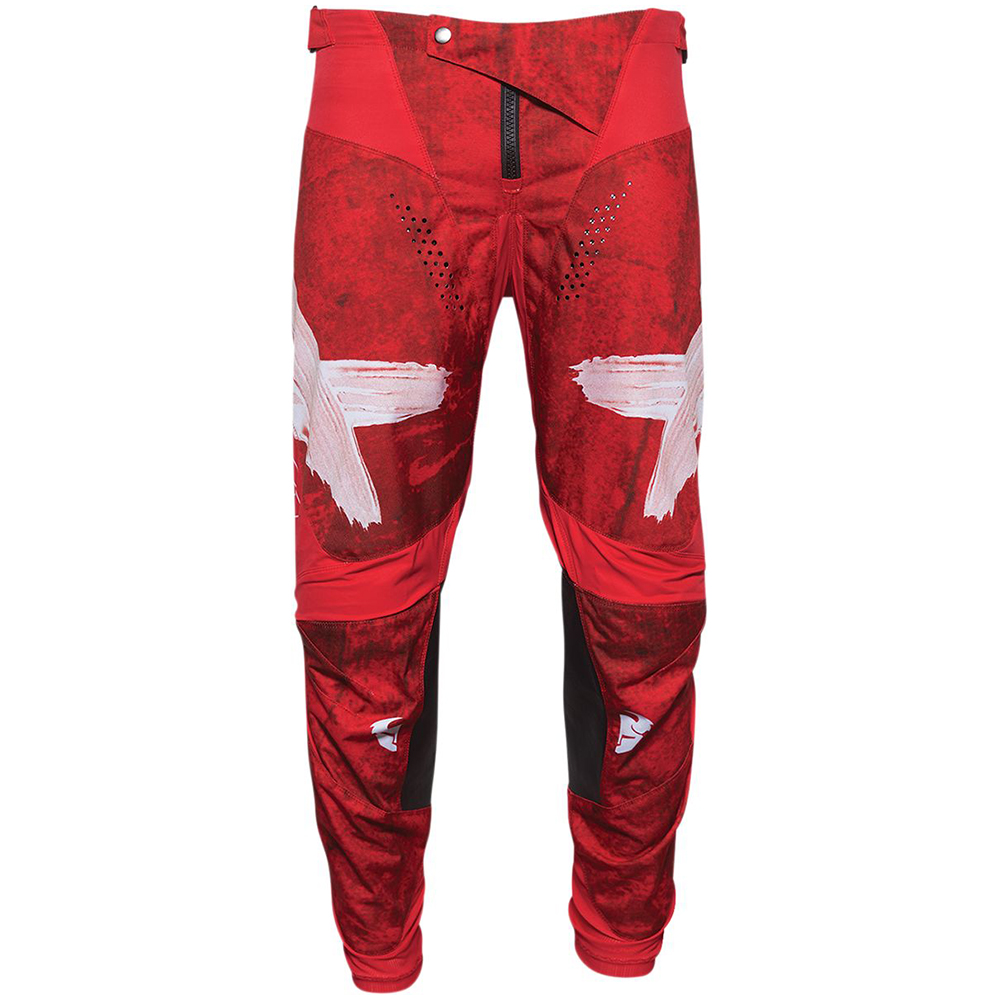 Thor Motocross - Pantalon Pulse Hazard Rouge / Blanc