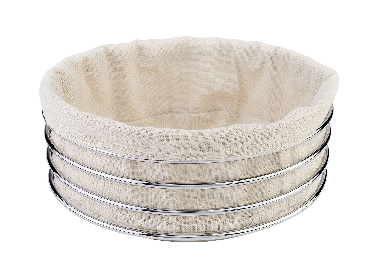 JUSTINUS Brotkorb LIFE STYLE 23,5 cm Metall/ beige