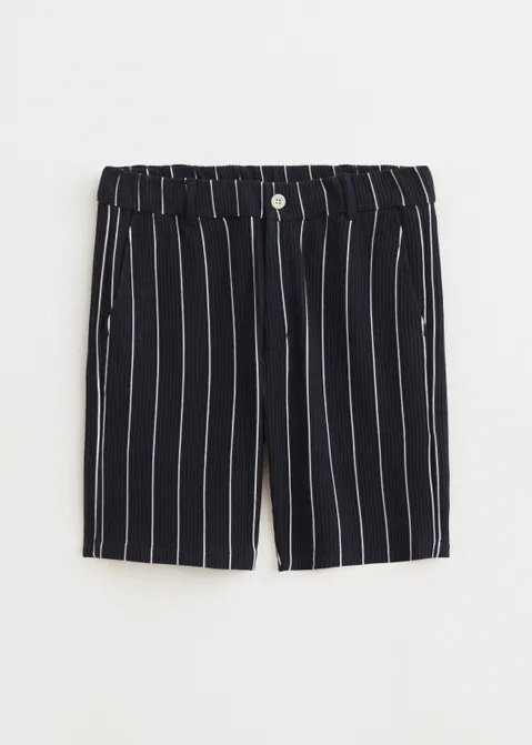 Korte broek met strepen blauw (BLW.D)