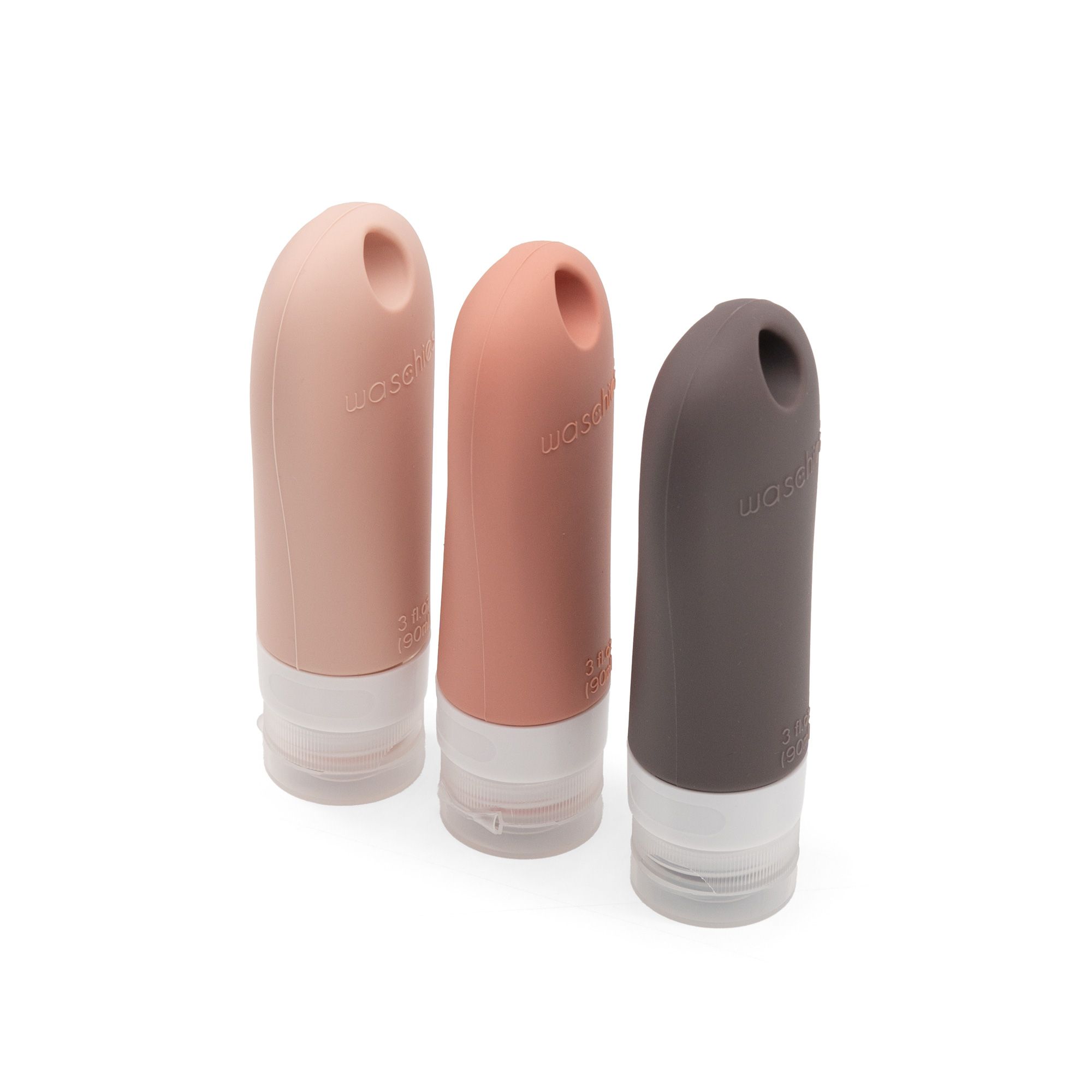 waschies Travel Bottles, Reiseflaschen zum Befallen