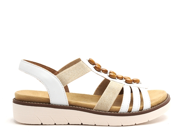 Remonte nu pieds plats femme d2065 femme blanc