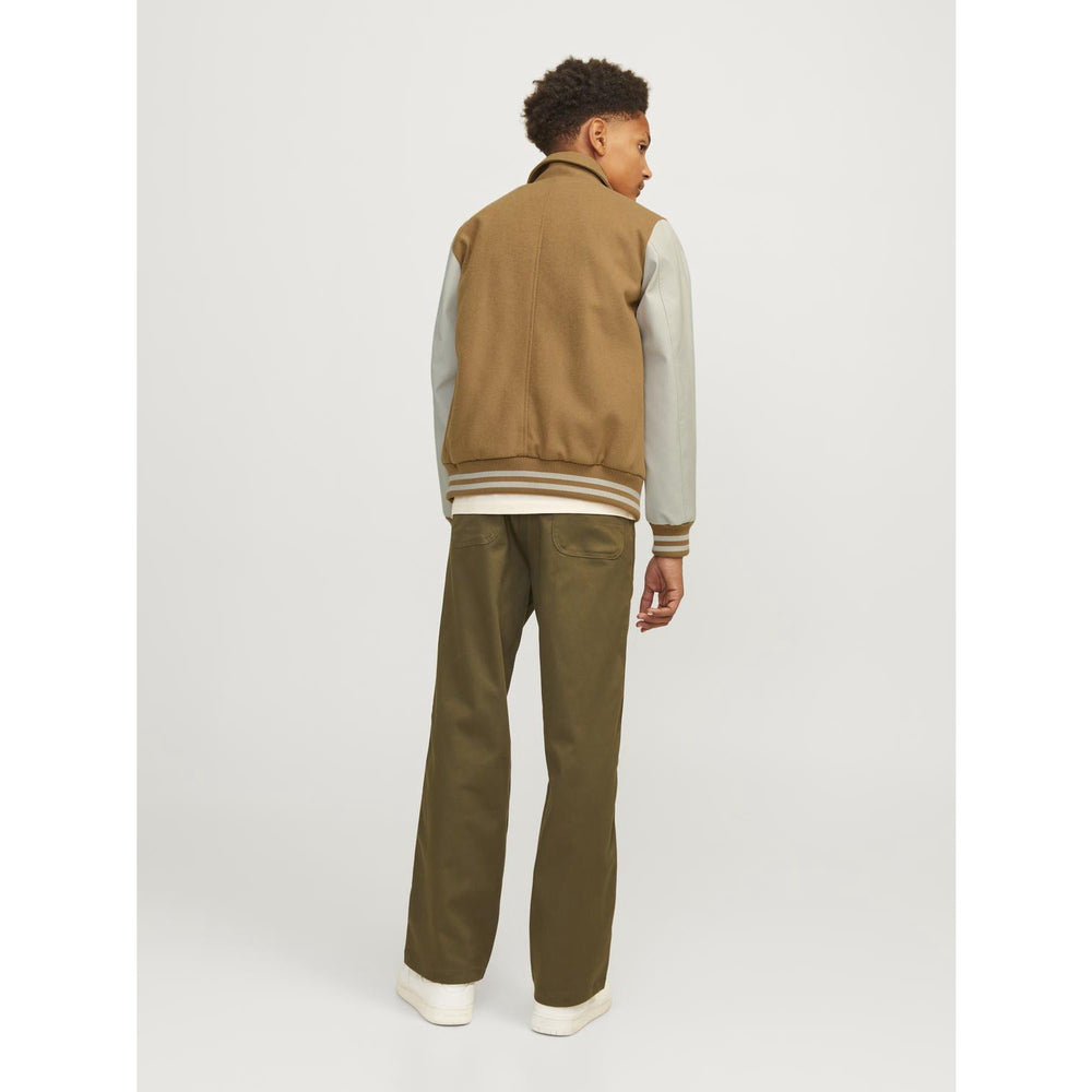 Køb Jack & Jones Junior Forest River Carter Varsity Uld Blanding Bomber Jakke