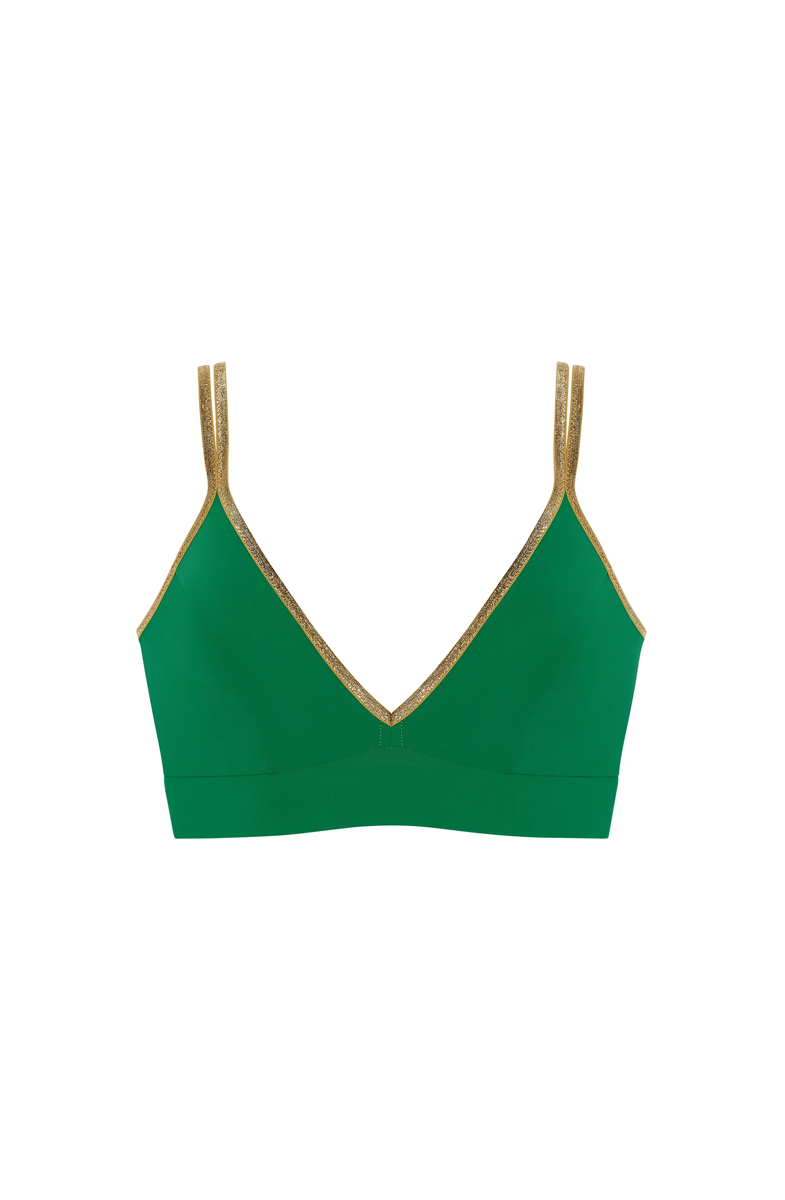 singa Haut de maillot de bain brassière jade et lurex Jade