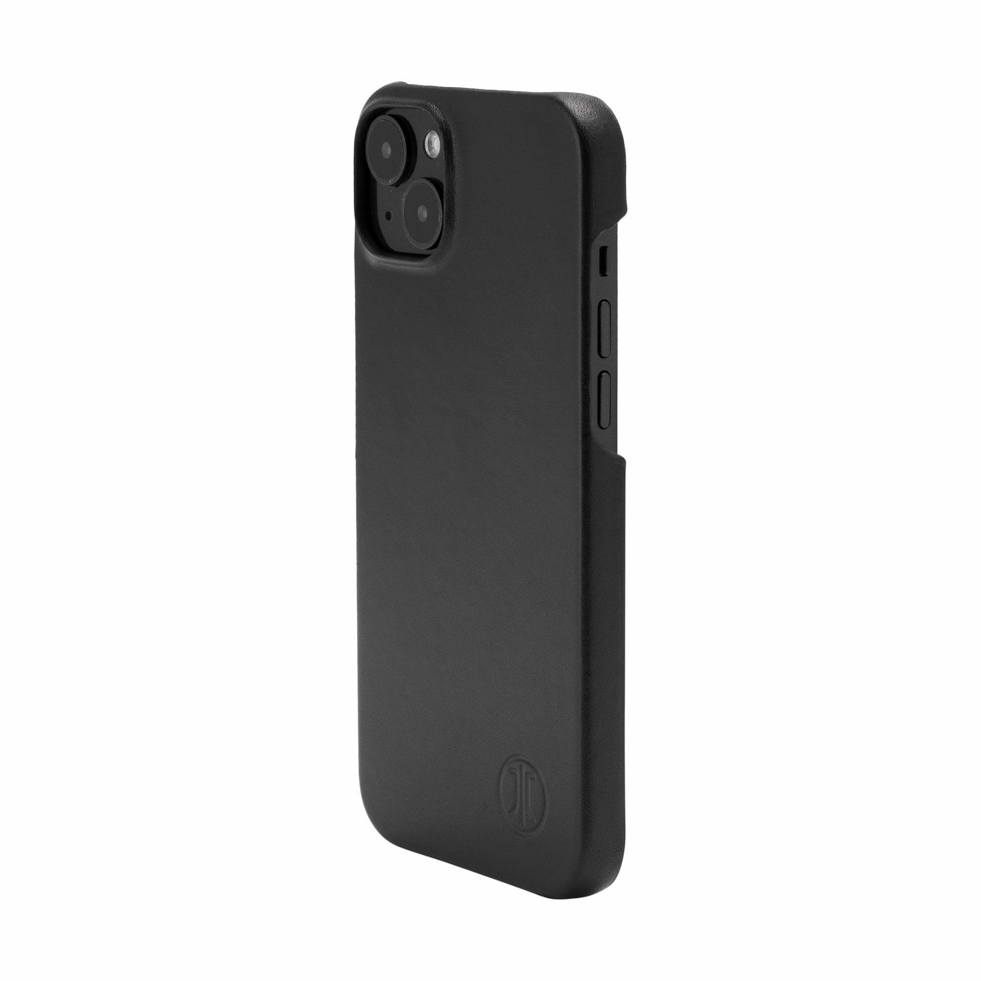 iPhone 14 Echtleder Backcase Hülle Kreuzberg (10863) - Schwarz
