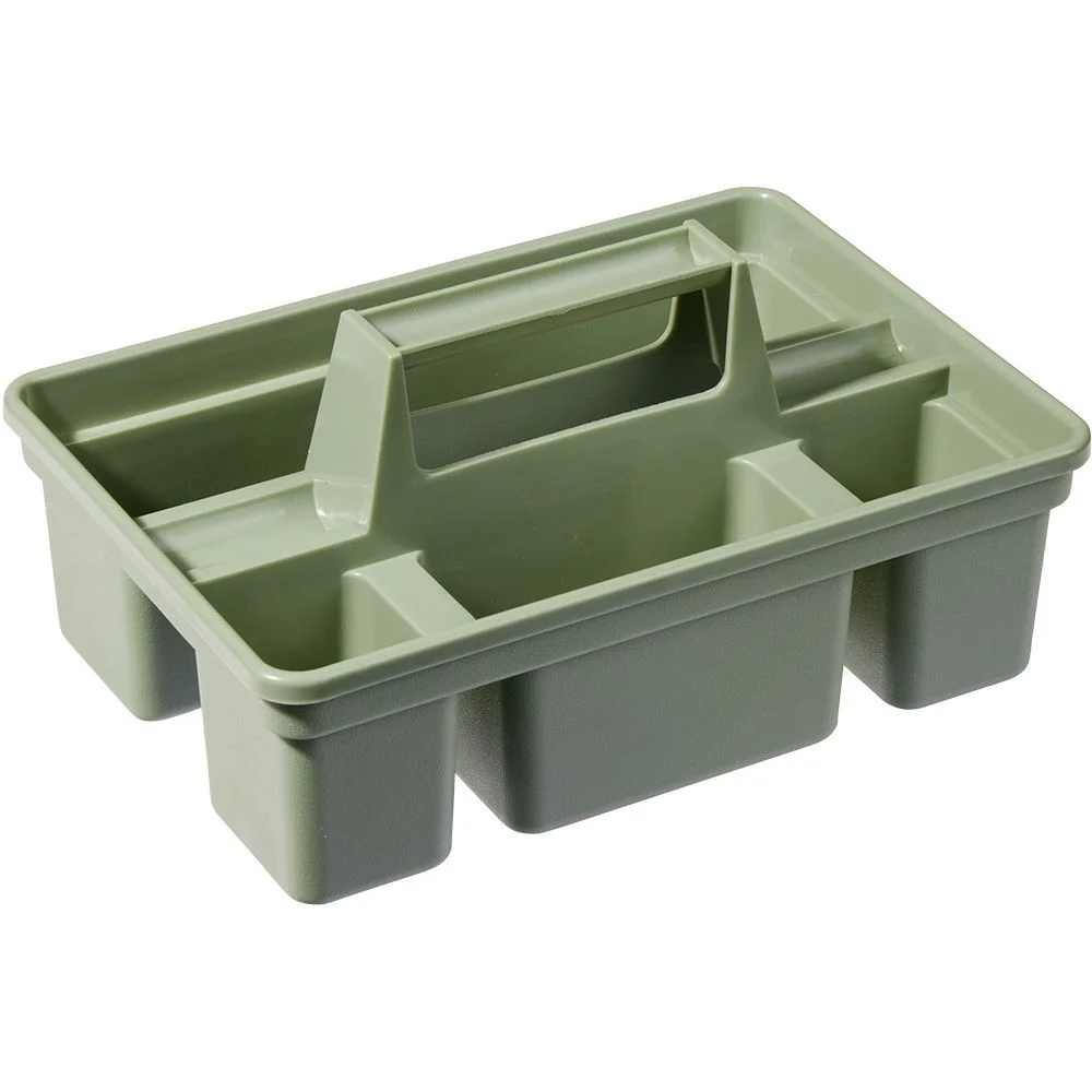 Panier de rangement compartimenté vert