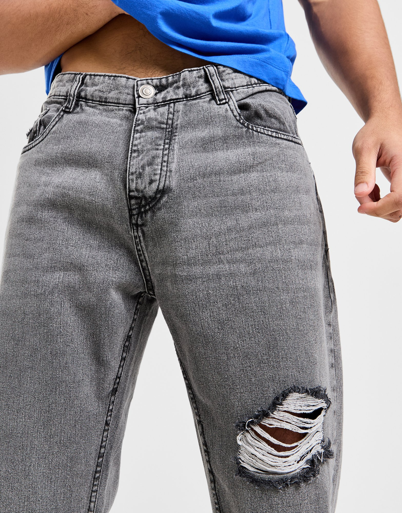 Brave Soul Jeans Loose Fit Rip Homme