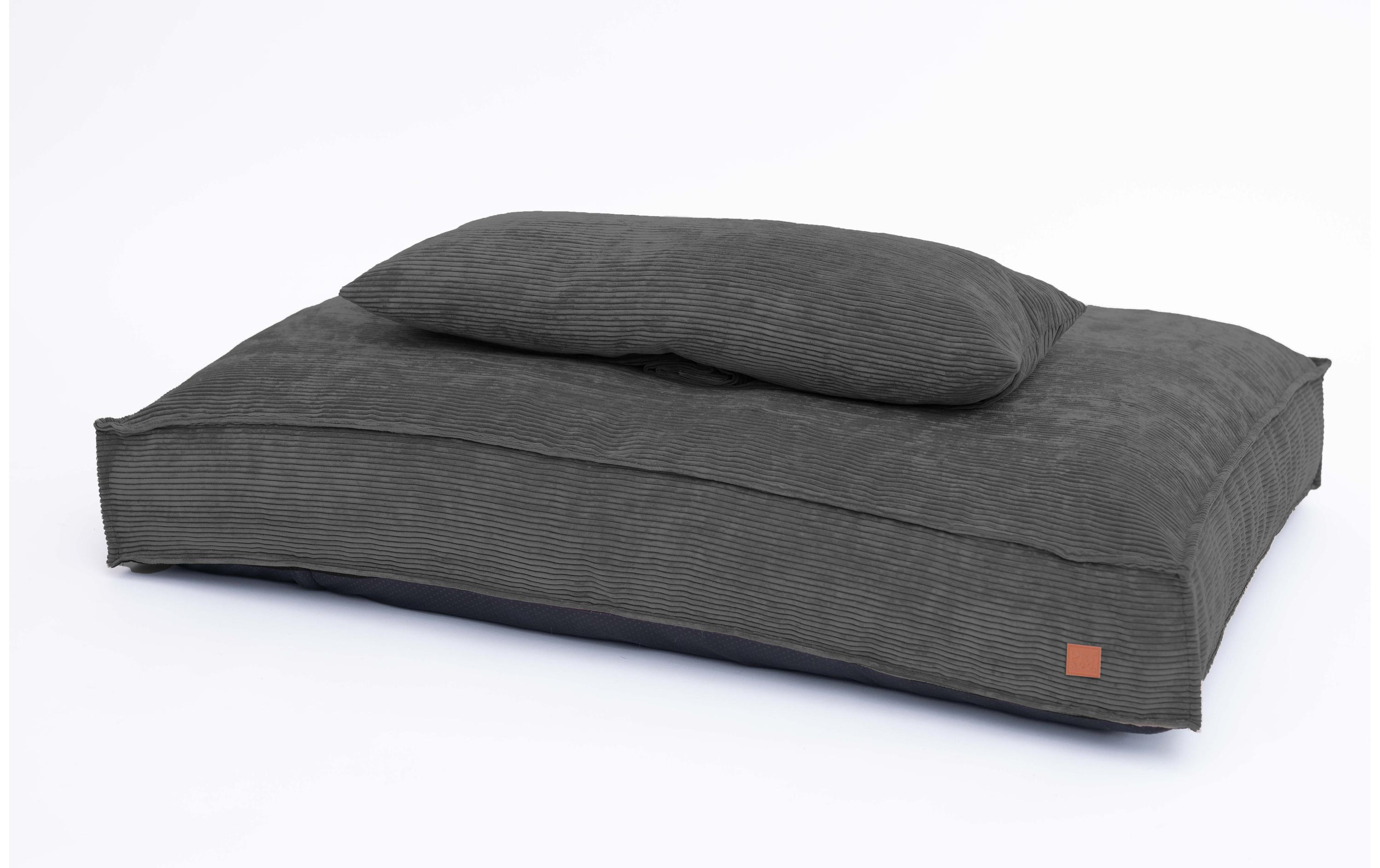 Hunde-Kissen Cordi Charcoal M<br>Bequemer Liegeplatz mit Schaumstofflocken Füllung