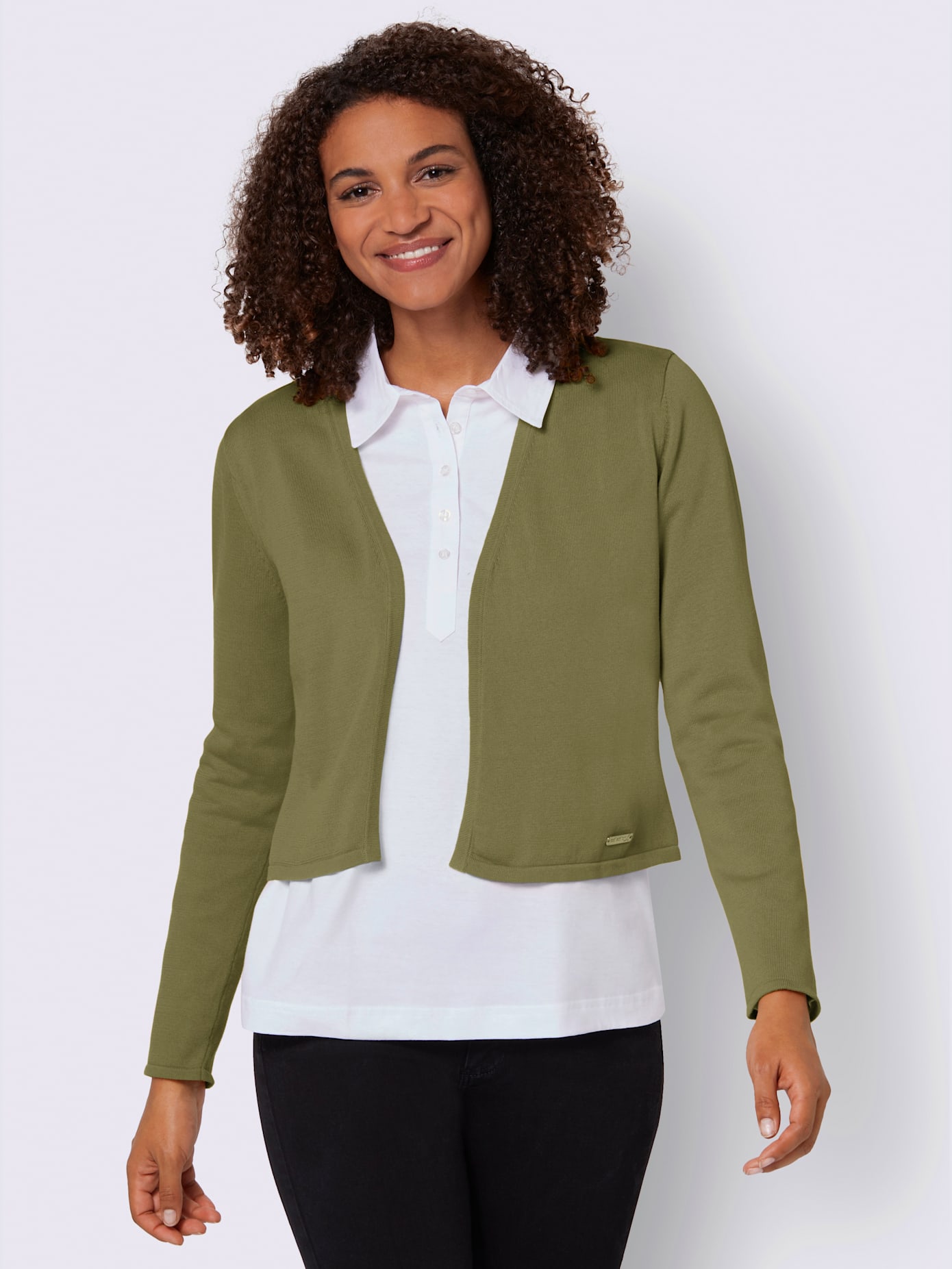 Boléro en tricot pur coton