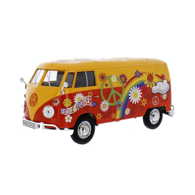 Motormax - Volkswagen T1 Bus - Flower Power Design - Maßstab 1:24