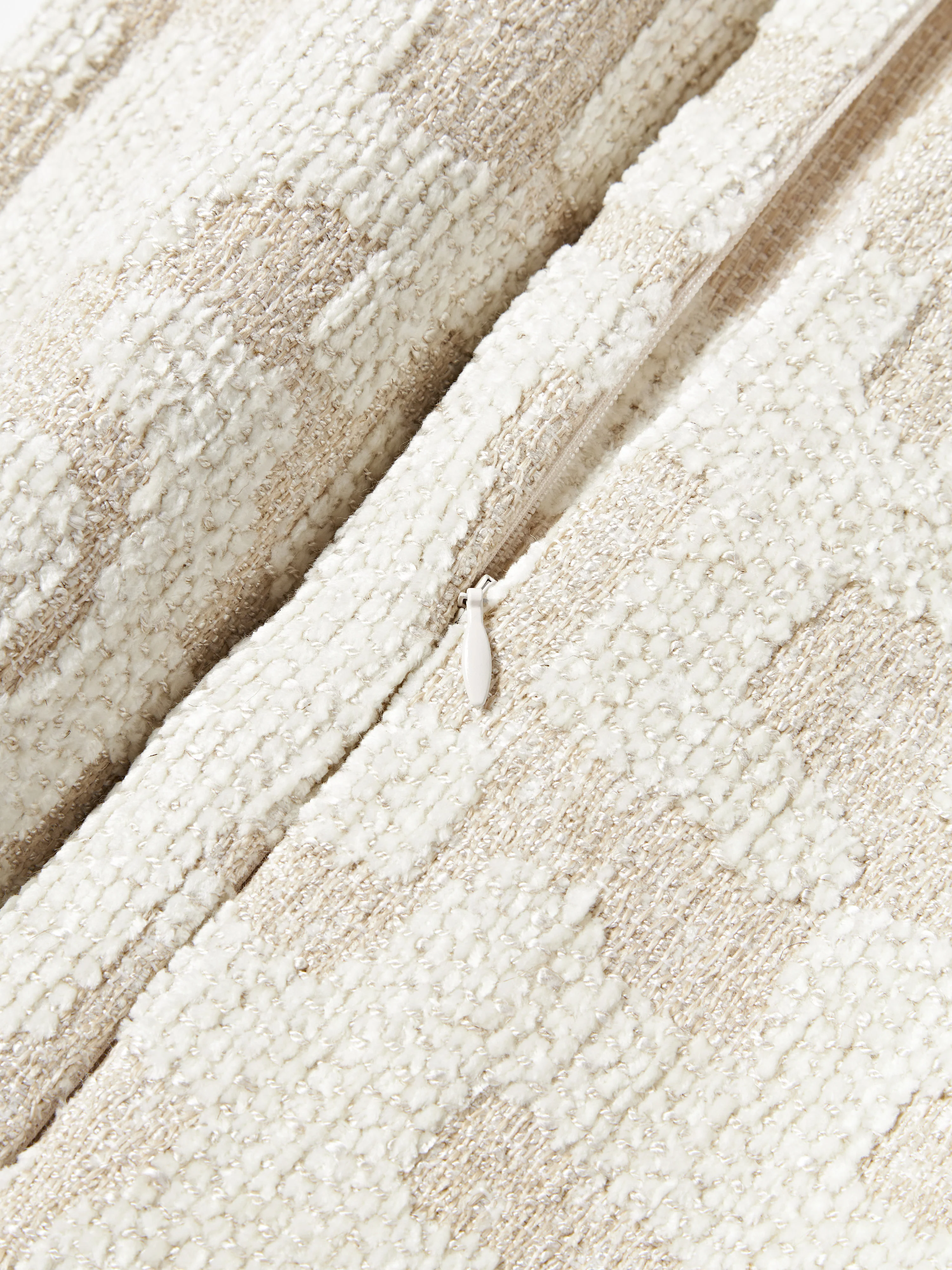 Viscose kussen Contia met ingeweven jacquard patroon