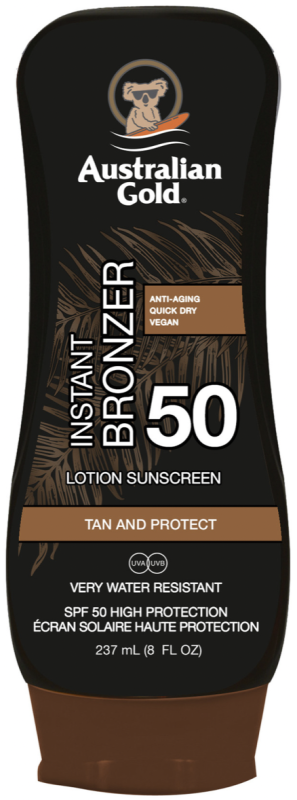 Australian Gold Instant Bronzer SPF50 Sunscreen Lotion 237ml