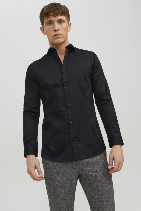 Jack & Jones zwarte heren overhemd