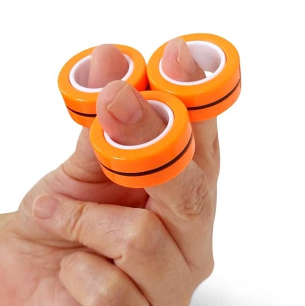 3-Pak - Magnetiske Ringer / Fidget Toys - Magnetkuler
