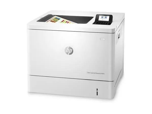 HP LaserJet Enterprise M554dn - Printer - farve - Duplex - laser - A4/Legal - 1200 x 1200 dpi - op til 33 spm (mono) / op til 33 spm (farve) - kapacitet: 650 ark - USB 2.0, Gigabit LAN, USB 2.0 vært