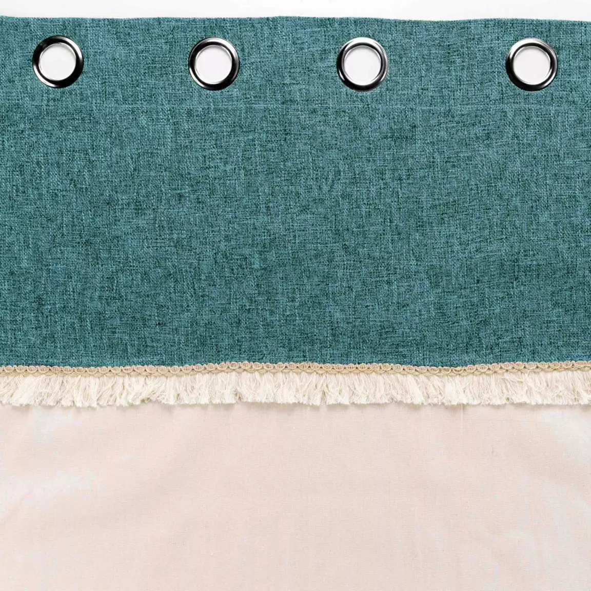 Rideau coton (140 x 240 cm) Cancun Bleu