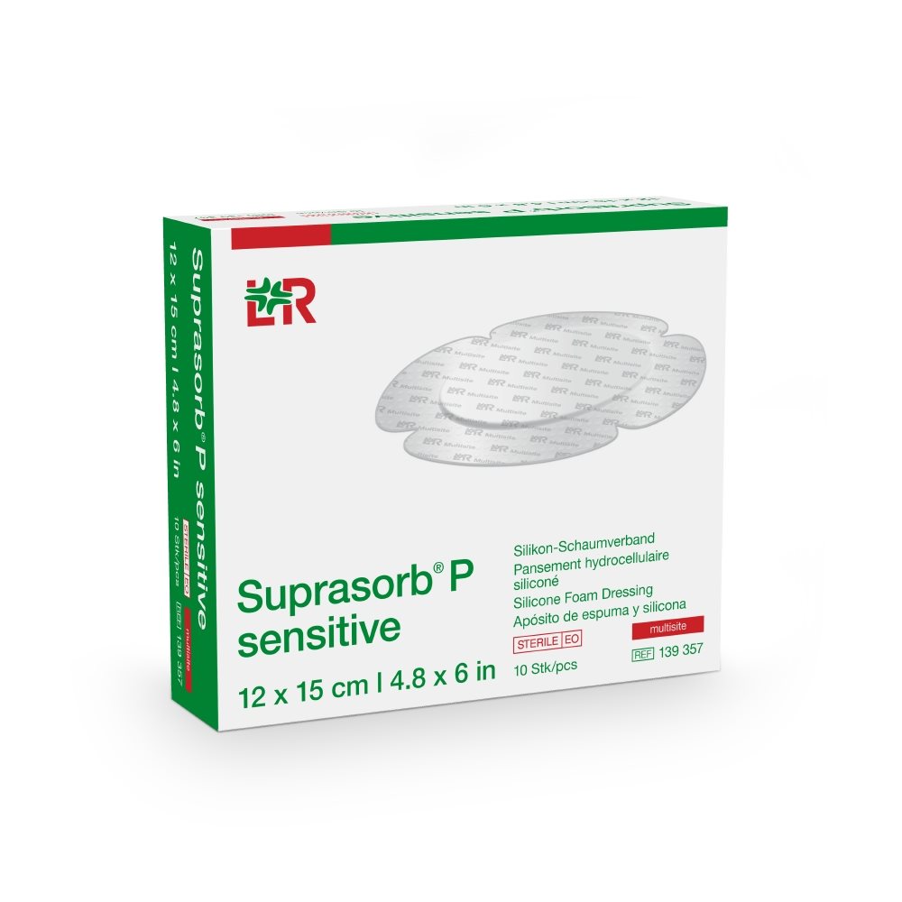 SUPRASORB P sensitive border Multisite 12x15cm 10 Stk