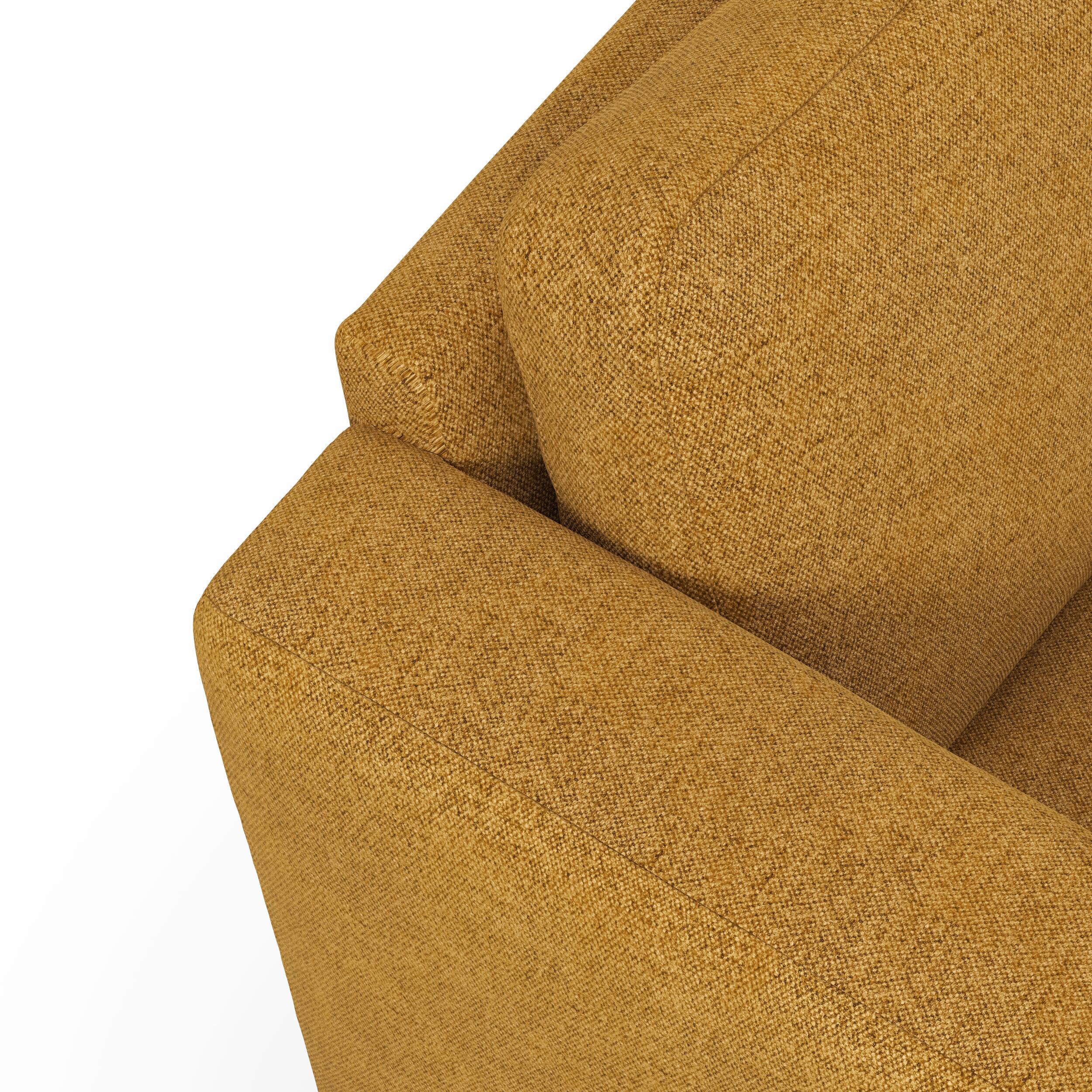 Lean højrevendt sofa med chaiselong