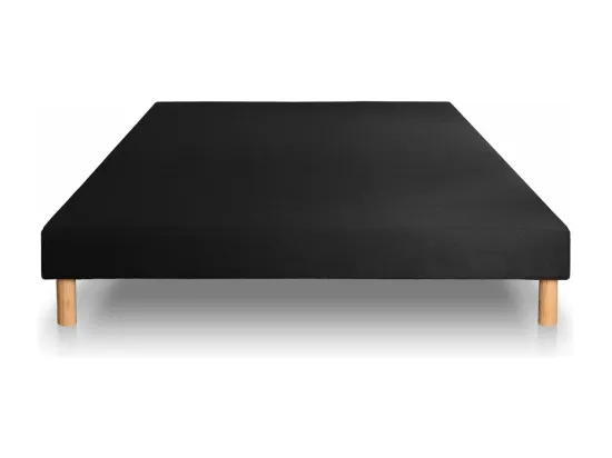 Ensemble Supérieur 140x200 Mémoire de forme 3 zones sommier noir