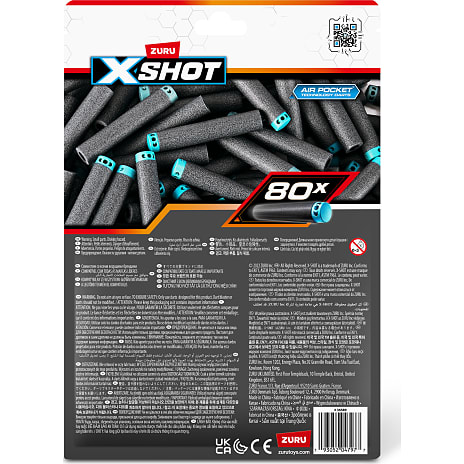 X-shot genopfyldningspakke med 80 pile