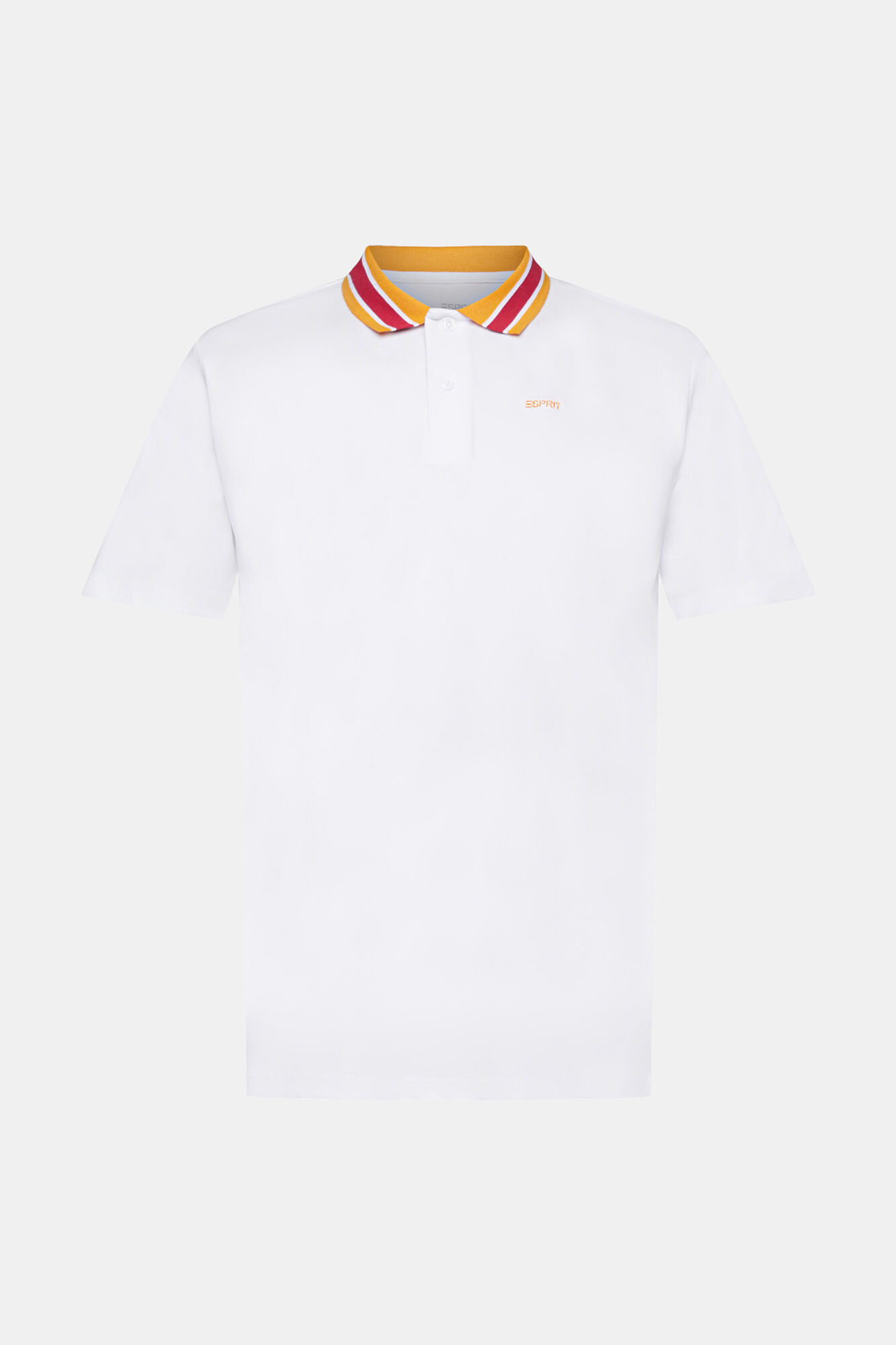 Camisa polo lisa de algodão de manga curta - Multicolorida