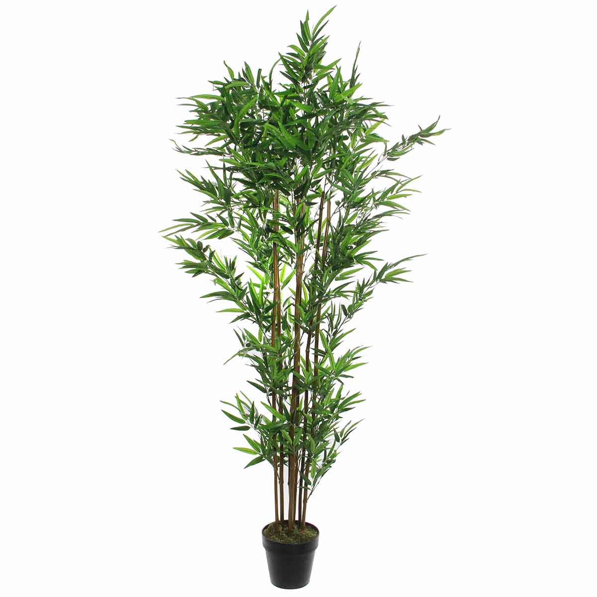 Mica decorations plante artificielle bamboe - 60x60x180 cm - bambou - vert