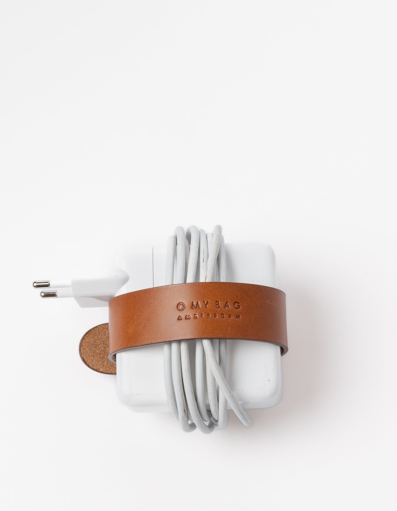Cable Organizer - Cognac Classic Leather