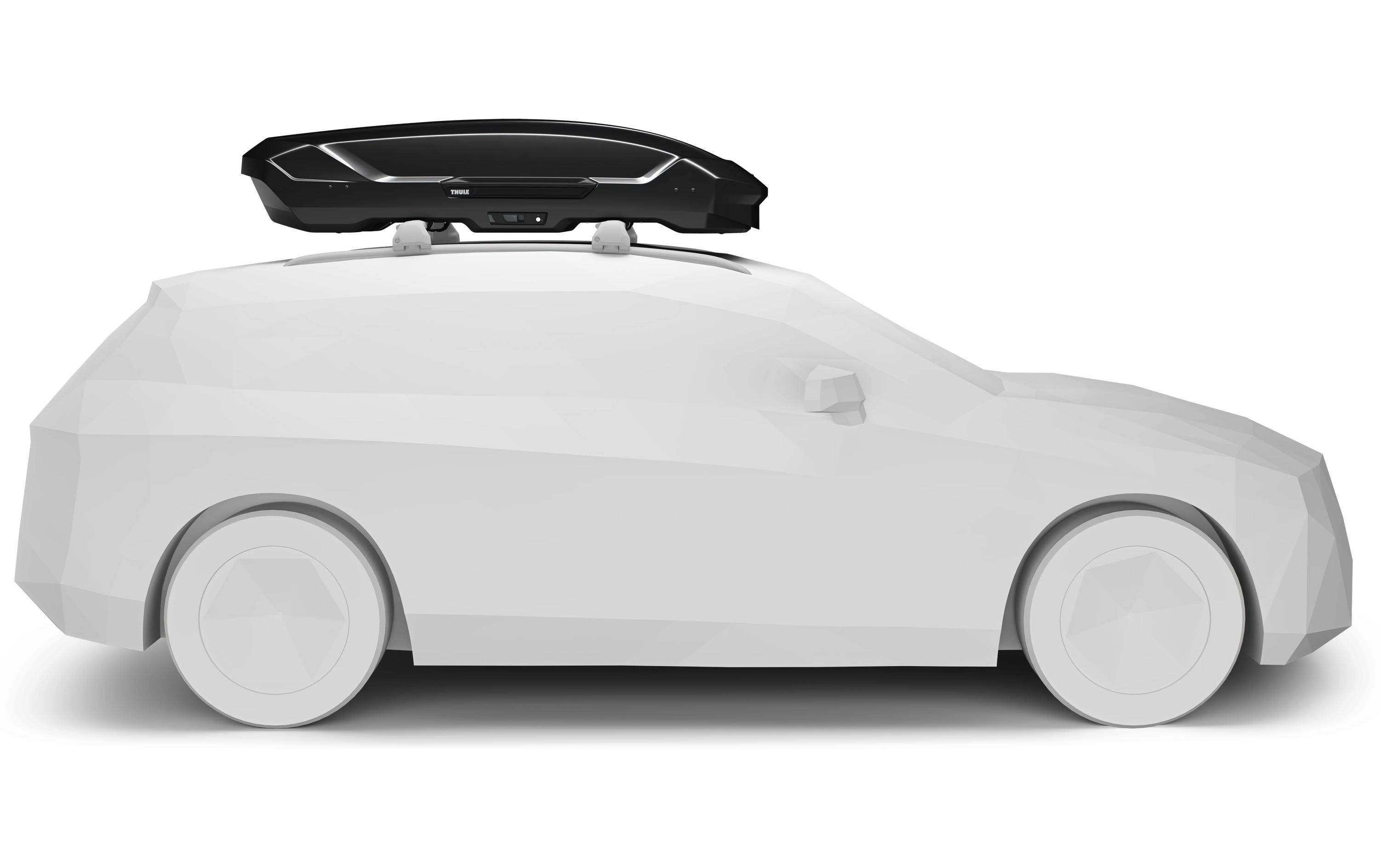 Dachbox Motion 3 L Schwarz glanz<br>Gepäckbox