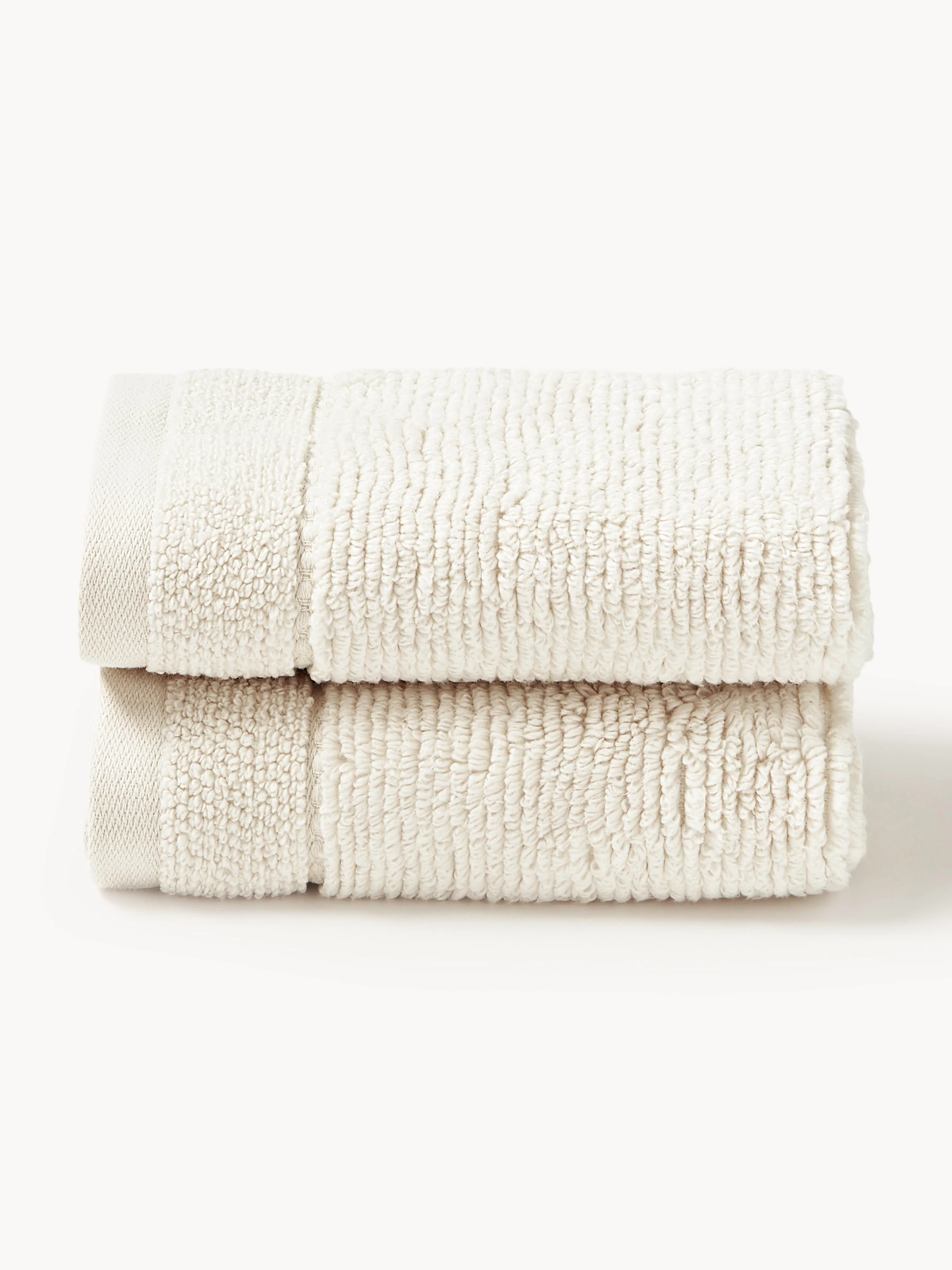 Handdoek Luxe met gestreepte rand, in verschillende formaten