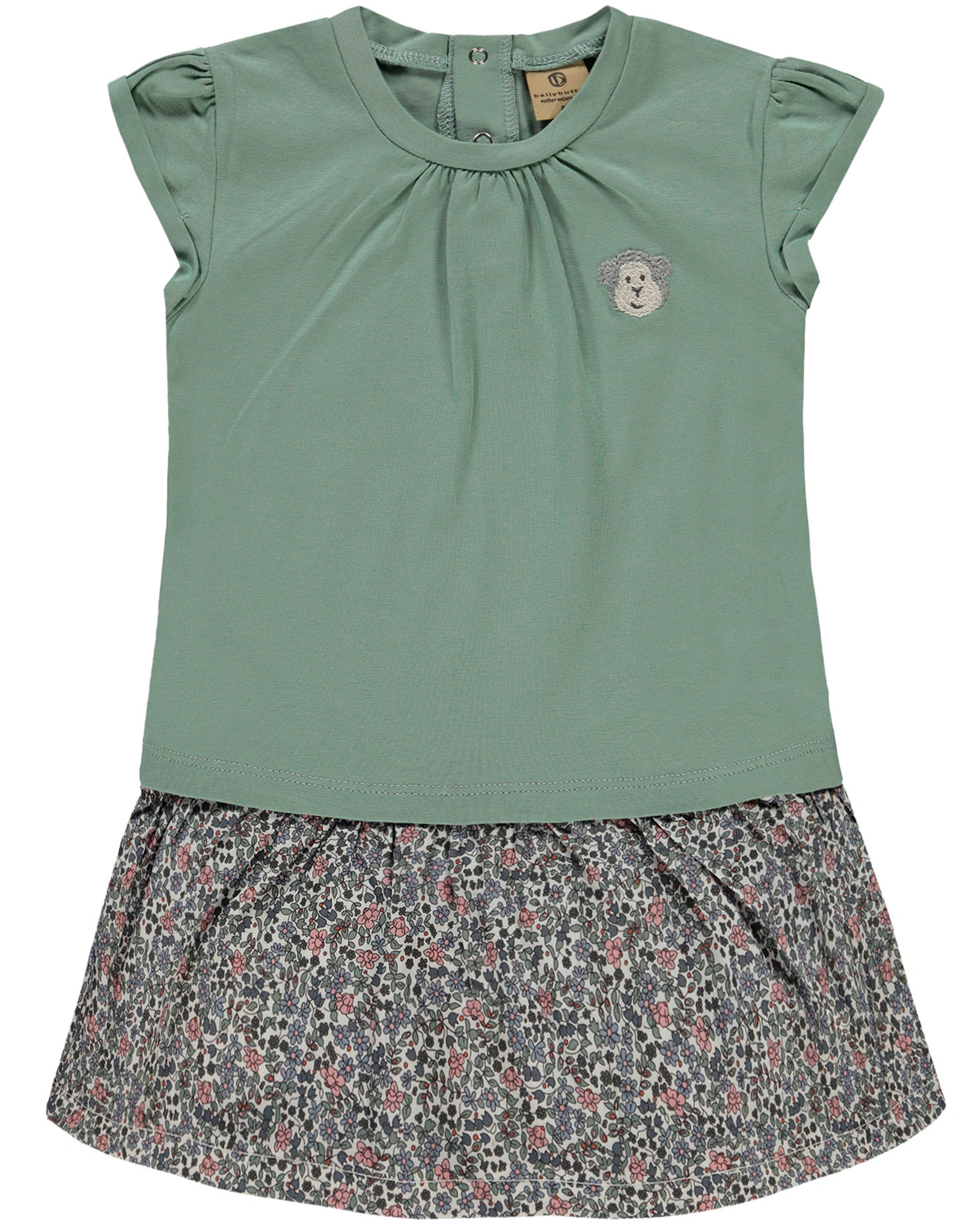 Kleid JUNGLE mit Flügelärmeln in green