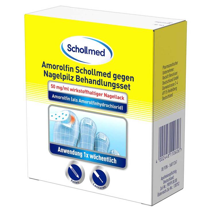 Amorolfin Schollmed gegen Nagelpilz Behandlungsset, 2.5 ml