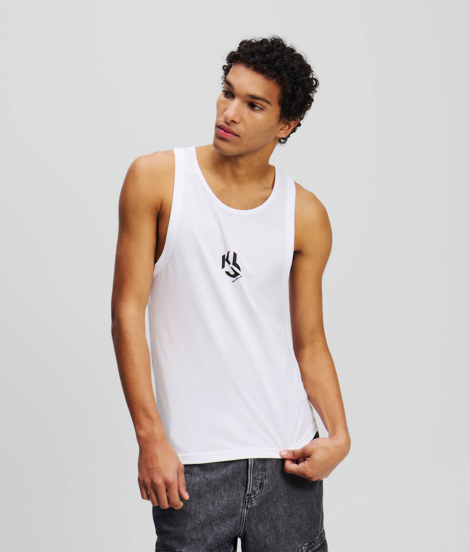 DÉBARDEUR AVEC MONOGRAMME - Blanc