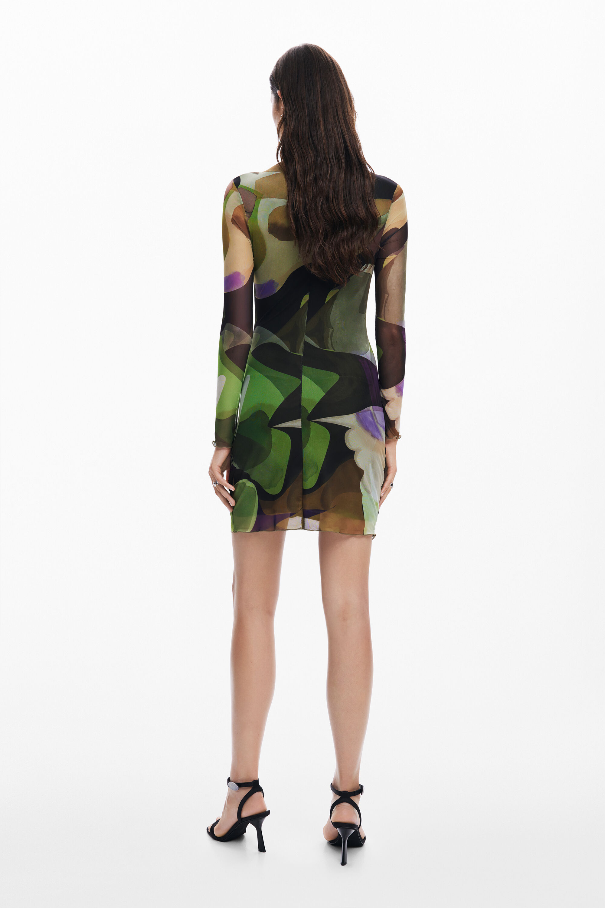 Vestido mini estampado M. Christian Lacroix