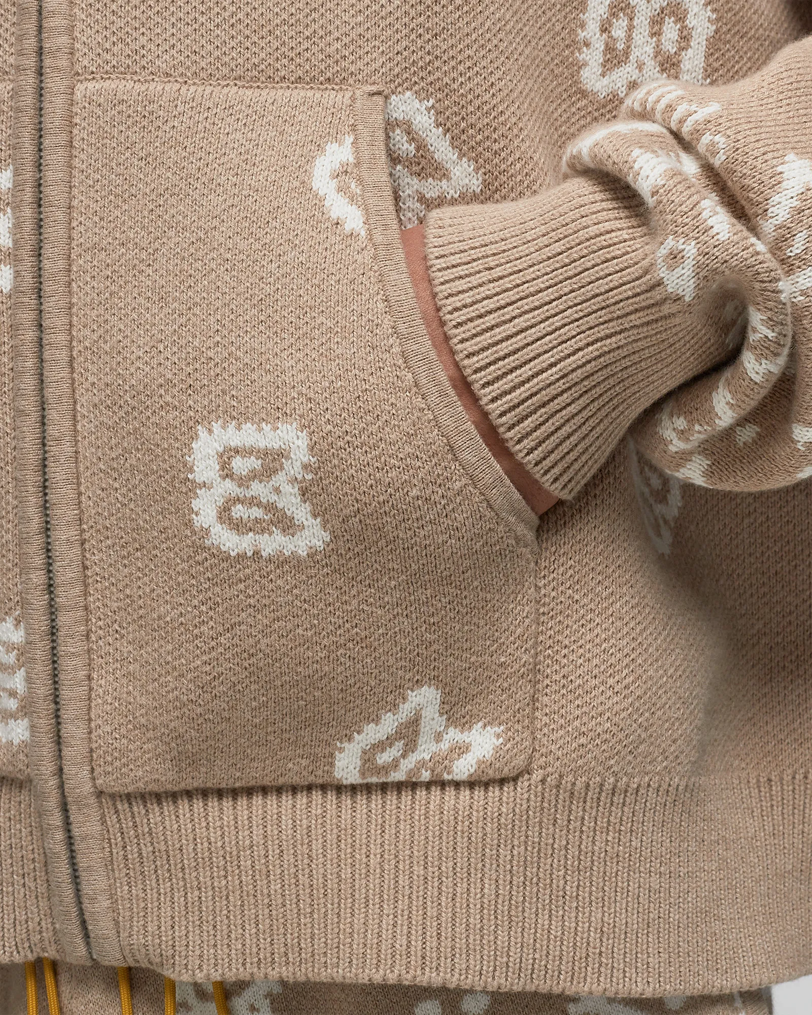 Rhude RHUDE BANDANA KNIT ZIP-UP