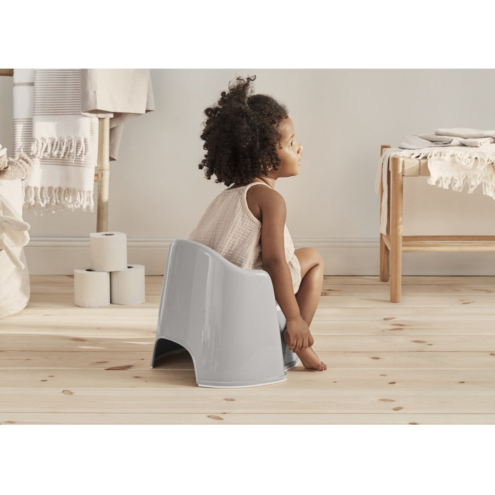 Køb BabyBjörn Grey/White Pottestol
