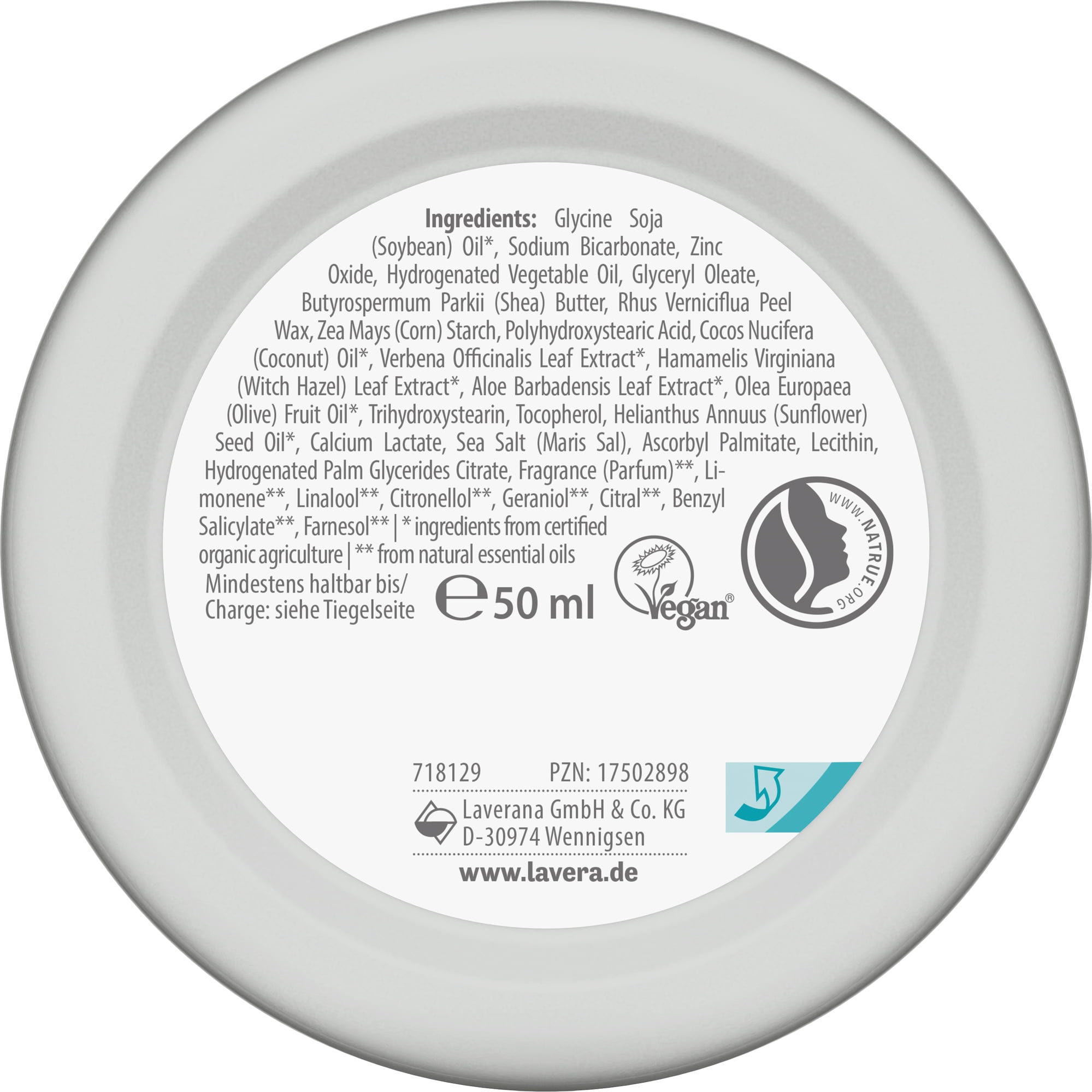 lavera  Basis Sensitiv Natural & Sensitive Deo Cream, 50 ml