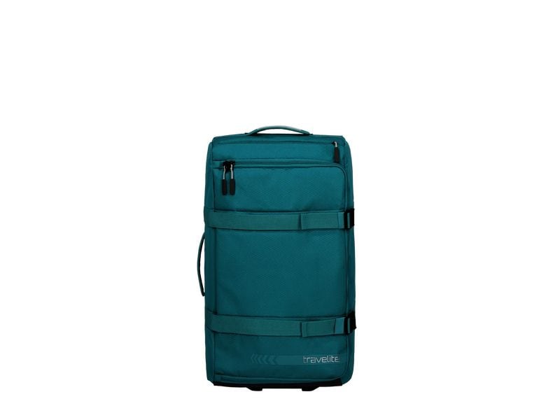 travelite Kick Off Rollenreisetasche L Petrol Reisekoffer