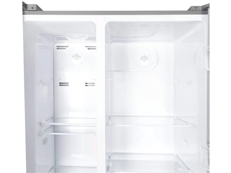 Kibernetik Foodcenter FC513 Grau Side by Side Kühlgerät mit Icemaker