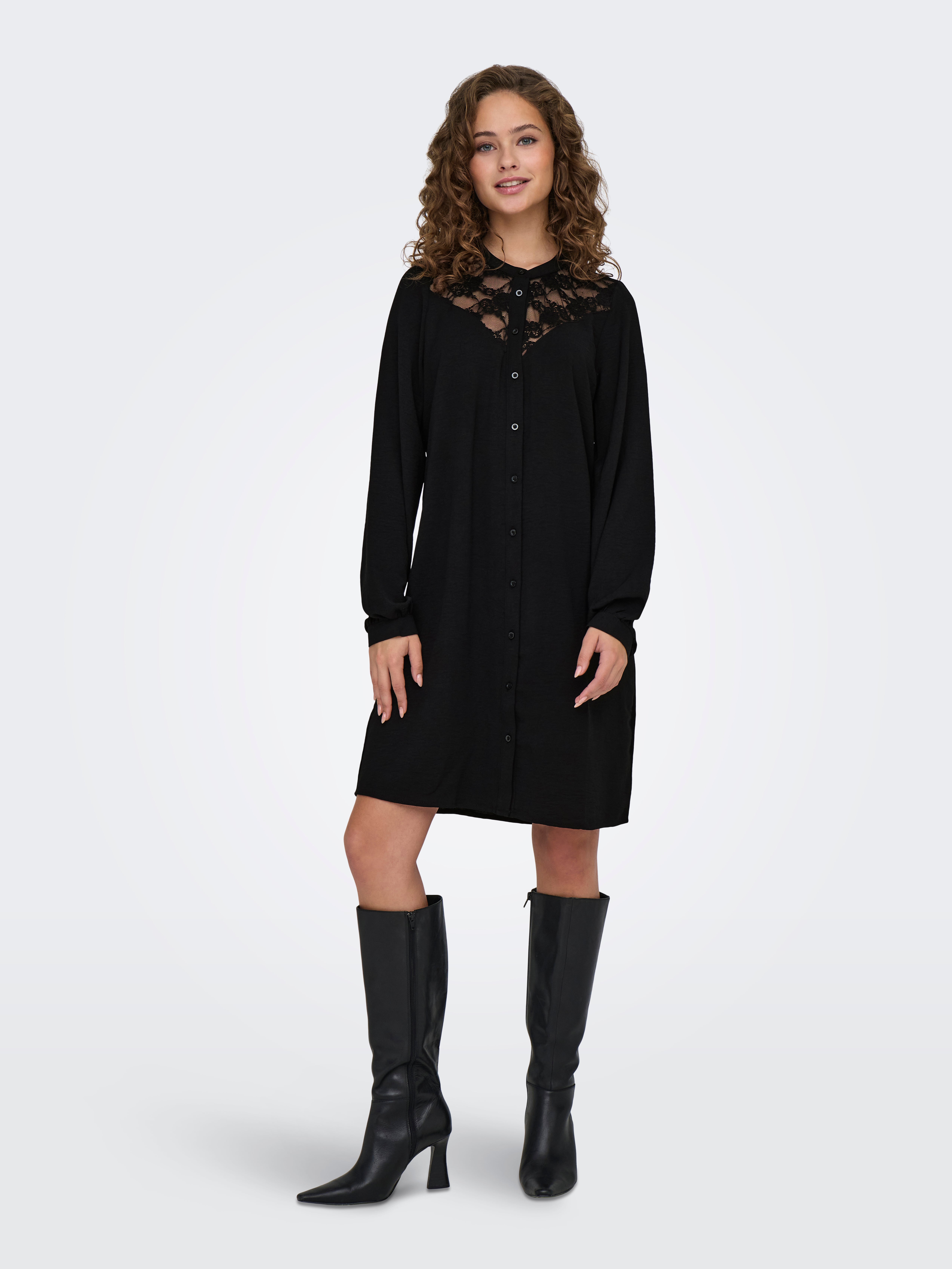 JDYLION Kurzes Kleid Black