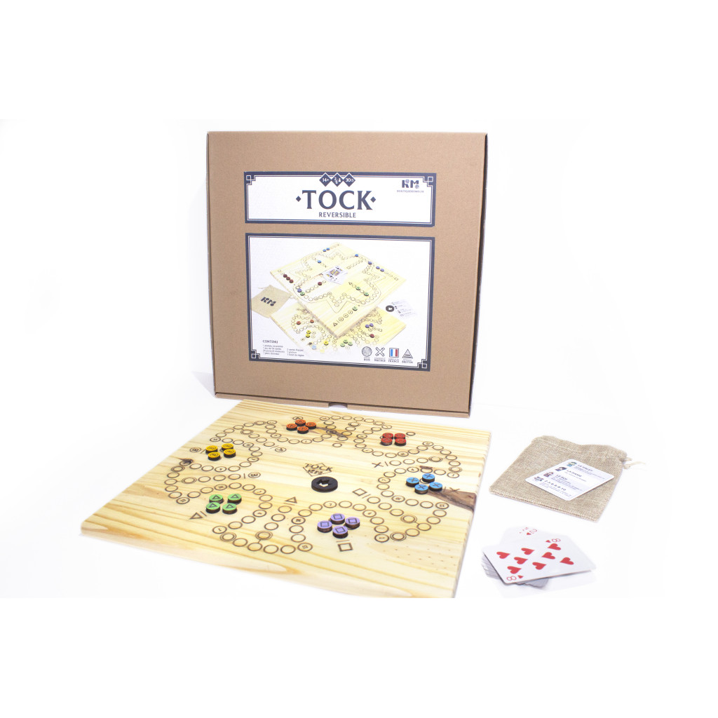 Jeu de Tock réversible en bois