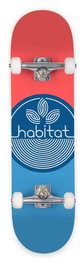 Habitat Leaf Dot Komplet Skateboard - Skateboards | SkatePro