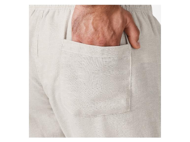 Korte linnen heren broek