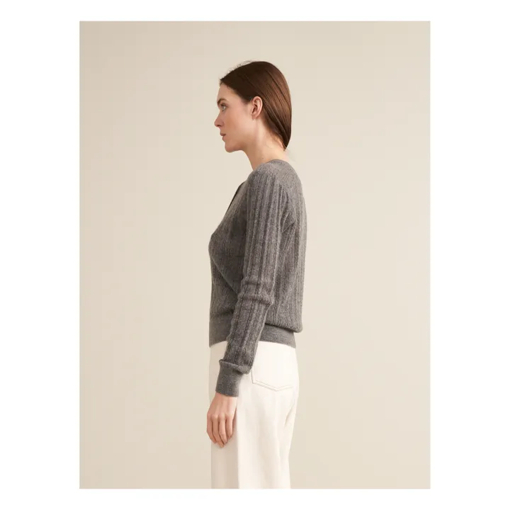 Bellerose Pull Rybba Laine Mérinos Extra Fine - Collection Femme | Gris