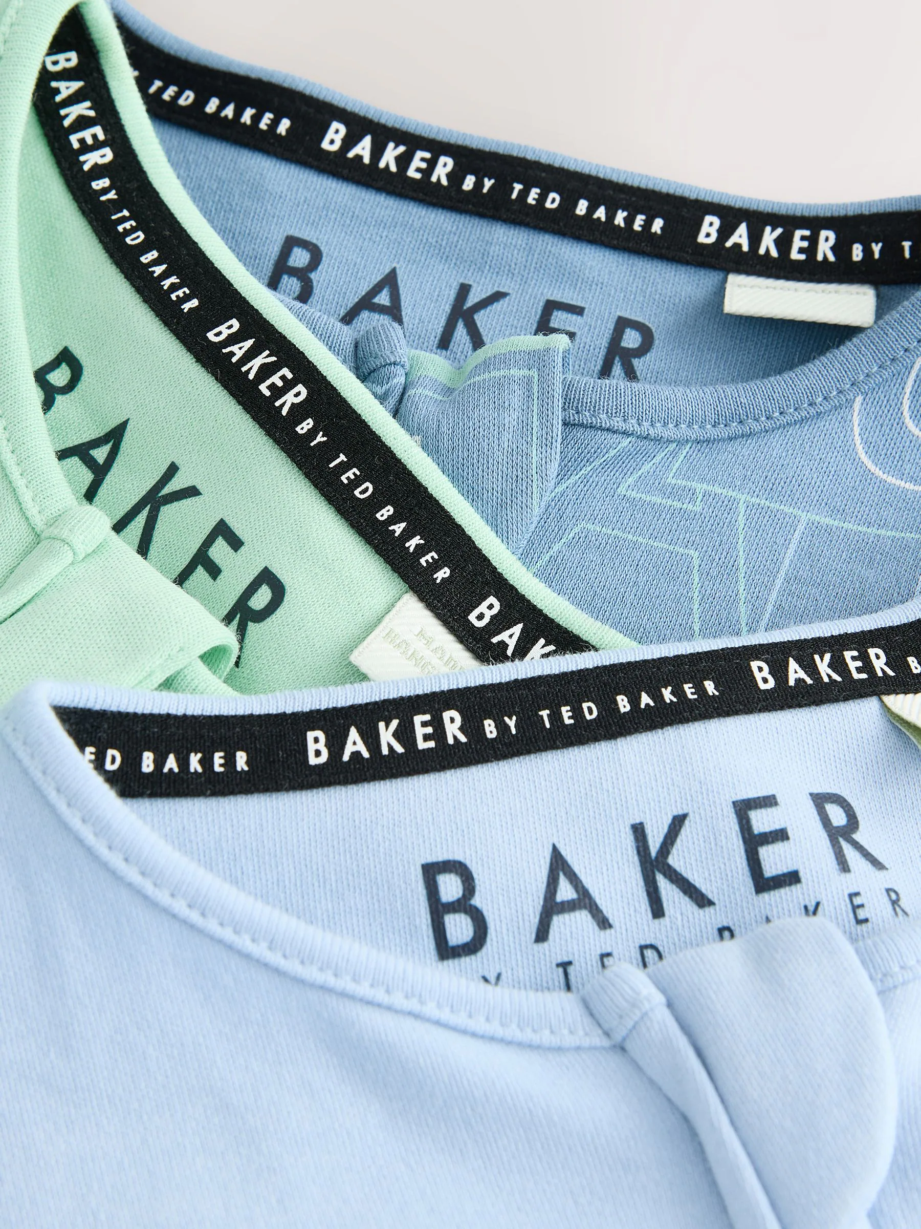 Blauw/Groen - Baker by Ted Baker 3 Pack Sleepsuits
