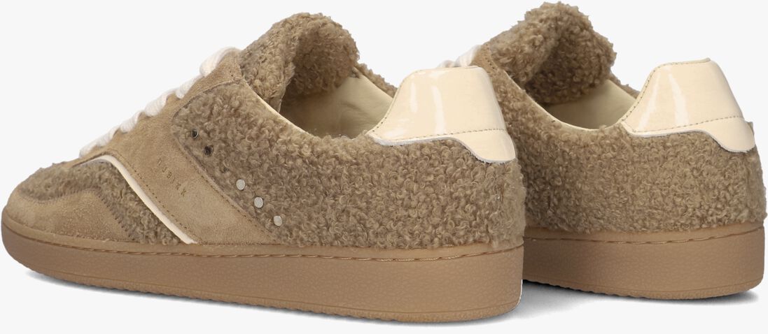 beige nubikk lage sneakers ray owen studs