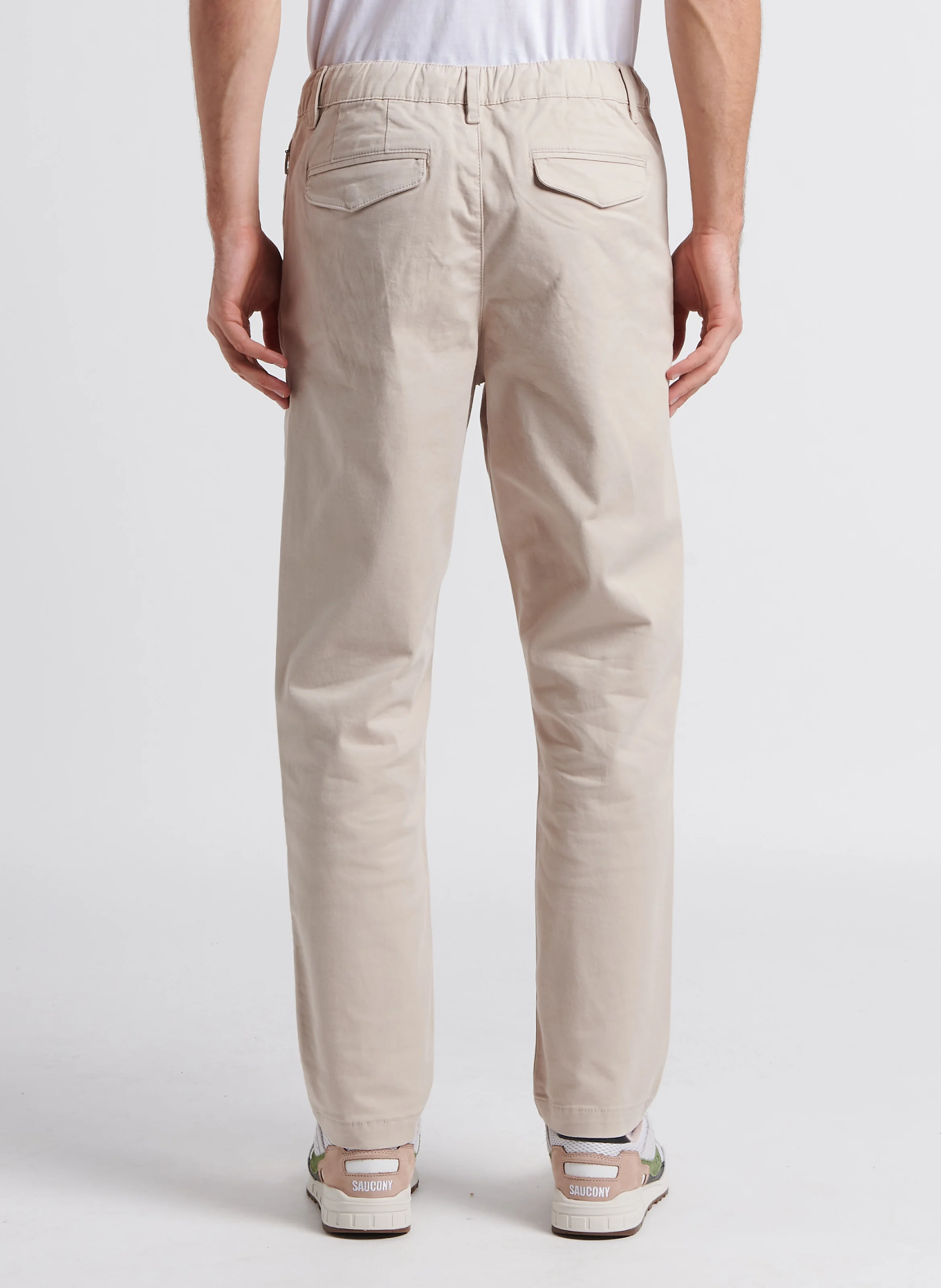 RUSH - Chino droit en coton mélangé | Beige